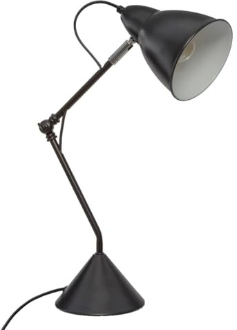 Schwarze Metalllampe South Aude