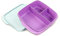 Tupperware to Go Lunchbox Clevere Pause 550 ml lila hellblau mit Trennwand 36167