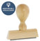 Personalisierter Holzstempel (custom) (1-zeilig) Textstempel mit individuellem Text nach Ihrer Vorgabe/Lagertextstempel/Namenstempel/Stempel
