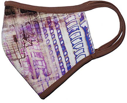 Weri Spezials Gesichtsmaske Mundschutzmaske Maske, Bandana,Multifunktionstuch, Staubmaske - Mund-, Atem-,Staub-, Gesichttuch, Mund-und Nase- Maske. Für Wandern Sport und Freizeit (L, Tokyo)