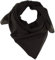 fashionchimp BASIC-Baumwolltuch in Uni-Farben, Unisex-Halstuch aus 100% Baumwolle, quadratisch, Damen und Herren (Schwarz Uni)