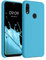 kwmobile Carcasa Compatible con Xiaomi Redmi Note 7 / Note 7 Pro Funda - Case TPU y Silicona antigolpes - Apto Carga inalámbrica - Azul Celeste