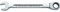 STAHLWILLE Nr. 17F l Ratschen-Ringmaulschlüssel 17 mm l flache Ringseite l extrem belastbar l schraubenschonend