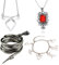 XHBTS 4 Stück City of Bones Isabelle Lightwoods Electrum Peitsche Schlange Schlangenarmband Inspiriert Engelskraft Runensymbole Armband und Halskette Set