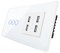 CNBINGO Interruptor táctil con 4 puertos USB de 2,4 A, interruptor táctil triple con marco de cristal y led de estado. Interruptor de pared empotrable en blanco, 500 W/compartimento