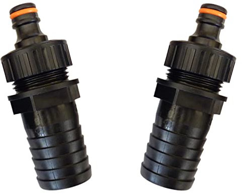 netSells - Auswahl Größe - kompakter Schlauchadapter Schlauchverbinder für Gardena Stecksystem auf 25 32 mm Poolschlauch, Hier: 2 Stück Ø 32 mm