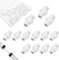 20 Stück Spritzenadapter, Spritze Coupler Adapter, Spritzenkupplungsadapter für Spritze Transfer (Steckverbinder Innendurchmesser 4,5mm/Außendurchmesser 6mm)