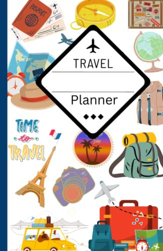 Travel Planner: Vacation Planner, women, Men, family; Traveler's Notebook for vacation planning, travel itinerary planner small, Travel log book.