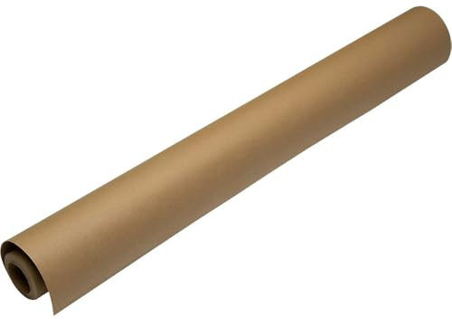 Hawksbill Kraft Paper Roll 500mm x 10m Recyclable Brown Paper – for Arts & Crafts Wrapping Paper or Gift Wrap Packaging Void Filling & More