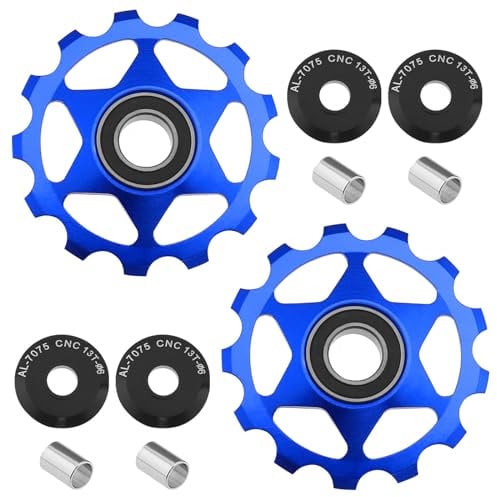 The Lord of the Tools 2pcs 13T Poulie de Dérailleur Roue Poulie de Roue Jockey Compatible avec Shimano Compatible avec SRAM 8 9 10 11 12 Vitesses Dérailleurs, Bleu