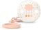 Suavinex Portaciuccio, Catenella Succhietti, Porta ciuccio con Clip, per Bambini +0 Mesi, Adatto ai Neonati, Dreams Rosa