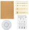 ADERTOS Makramee Brett Set Makrameebrett 28 * 38cm Makramee Holzbrett Holz Makramee Board Projektbrett Doppelseitig Macrame Board mit 30 Stahl T-Nadeln, Anweisungen zum Flechten von Armbändern