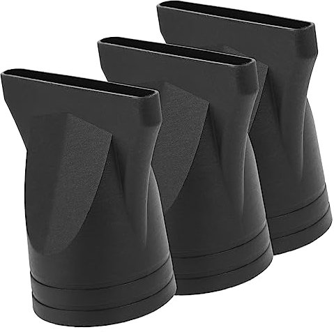 DOITOOL 3 Pezzi Nero Tipo Non Generale Salone Asciugacapelli Ugello Di Ricambio Plastica Stretta Concentratore Asciugacapelli Larghezza Ugello di Ricambio, Ugello di Attacco Asciugacapelli, 4,5cm