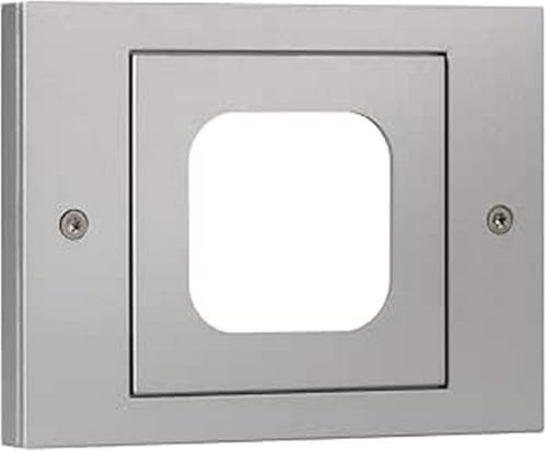 EKEY 203131 Gira xLine Rahmen TX_44, Rahmen für xLine Fingerprint, 1-fach Kunststoff, Aluminiumgrau