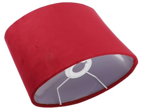 Focket Ovaler Lampenschirm, E27 E14 Universal Lampenschirm aus Stoff Dekorativ Lampenschirm aus Stoff Moderner Stil Augenpflege Austausch der Lampenabdeckung für Tisch Stehlampe (Wine