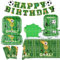 123 Pack Football Party Supplies Sports Theme Birthday Decorations Football Party Plates，Napkins，Banner, Tablecloth Set Football Theme Set for Boys Sports Theme Birthday Decorations Serves 40 Guests