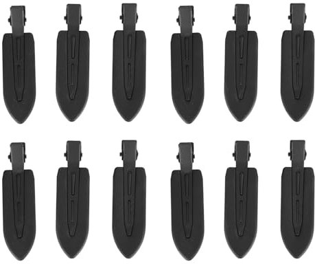 21 Uds. Pinzas para el Pelo para Maquillaje y Peluquería para Mujer, Pasadores para el Pelo en Forma de Hoja Negra para Salón en Casa, Flequillo de Peinado