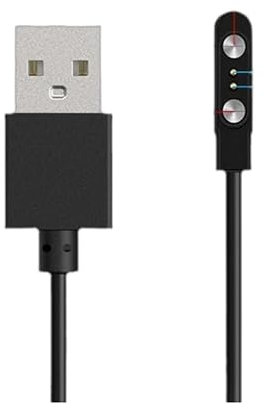 2 Stück USB A Smartwatch Ladekabel Magnetisch, 2 polig Ladegerät 2.84 cm für SKG, Letsfit, Cubitt, Yamay, Willful, Fitpolo, Tozo, Wyze, Umidigi, Blackview, 60 cm, Zubehör für Umidigi Uwatch 3S 3 2 2S