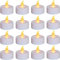 100 velas de té LED sin llama, funcionan con pilas, realistas y brillantes, parpadeantes eléctricas, lata de larga duración, 200 horas, bodas, fiestas, decoración de festivales, color amarillo cálido