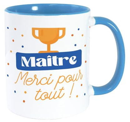 STC Mug bleu maitre merci