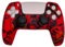MultiAccesorios Funda de Silicona Antideslizante y Resistente para Mando PS5 - Impermeable, Diseño Rojo Calaveras - Protección Duradera y Segura para Mandos PS5