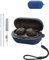 Custodia in silicone per auricolari Sony WF-C710N, resistente ed ecologico, cover per cuffie Bluetooth con fori precisi e compatibilità di ricarica, antiurto, piacevole al tatto, blu
