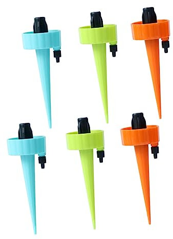 Milisten 6piezas Goteo Automático Para Jardín Dispositivos De Riego De Autonomía Regulables y Eficientes Para Vacaciones o Ausencias