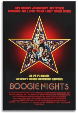 SCHUWEFA Boogie Nights Filmposter, dekoratives Gemälde, Leinwand, Wandposter und Kunstdruck, moderne Familienschlafzimmer-Dekoration, Poster, 30 x 45 cm