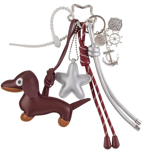 Georgie Porgy Taschenanhänger Schlüsselanhänger Handtaschen Zubehör für Damen Bag Charm Schultasche Rucksack Sporttasche Cute Keychain Geschenke für Mädchen