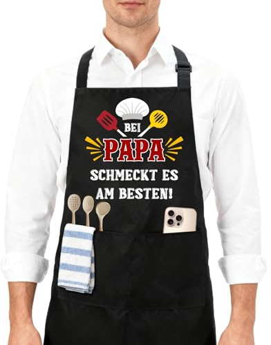 Crahalen Kochschürze Herren Kochschürze Damen Lustig Schürze Personalisiert Geschenk Für Mama Papa Opa Oma Ich Liebe Dich Geschenke Für Männer Einweihungsgeschenk Haus