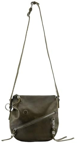 FREDsBRUDER Leder Schultertasche Umhängetasche My Forever Friend Midi Shoulderbag Khaki Green