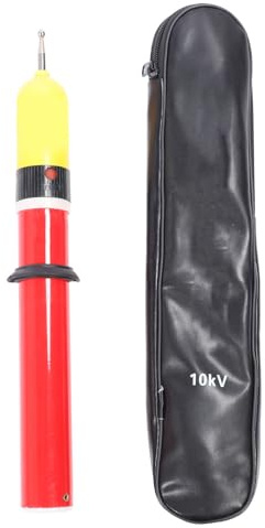 Tyenaza Teleskop-Spannungsprüfer, 10 kV, Mini-Hochspannungs-Akusto-Optik-Elektroskop-Detektor für Zuhause