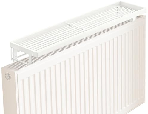 Generico Regal für Heizkörper, Aufbewahrungsregal aus Eisen, ohne Bohren, kompakte und hitzebeständige Heizkörperablage | für Zuhause, Hotel, Schlafsaal, Wohnung, Schlafzimmer, Badezimmer
