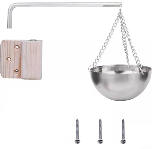 Edelstahl Beheizbare Aromaschüssel für Sauna und Spa 12cm Durchmesser mit Drehkette Design Ätherisches Öl Diffusor für Infrarotkabine