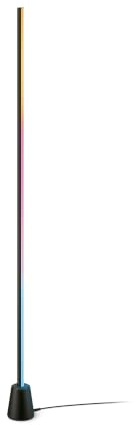 Philips Smart Lighting Gradient Floor Light, Black | RGBIC Smart Led, Multicolour Effects, Syncs with TV and Music, Immersive Light, Easy Setup, Bluetooth App Control, Smart Home
