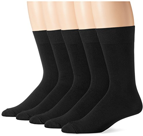 Amazon Essentials Calzini da Abito a Tinta Unita Uomo, 5 Paia