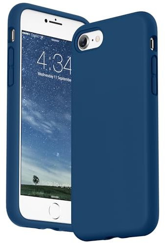 SURPHY Hülle für iPhone SE 2022 Silikon, Handyhülle iPhone SE 3 2022 Silikon, iPhone SE 2020 Hülle Silikon, iPhone 8 Hülle Silikon, Silikon Handyhülle für iPhone SE 2022 4,7 Schutzhülle, Horizont Blau
