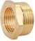 SOMATHERM FOR YOU, Bague de réduction en laiton brut 6 pans Mâle 20/27 - Femelle 15/21, idéale pour adapter le filetage et assurer étanchéité dans vos installations