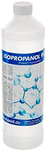 GlobaClean Isopropanol Alkohol 99,9% Reiniger und Entfetter - Vielseitig verwendbar - 1.000ml