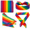 Regenbogen Bandanas Pride Bandana Regenbogen Taschentuch Regenbogen Stirnband Schal Regenbogen Party Zubehör Haustier Bandana Unterstützung LGBT Ursachen Zubehör (12), mehrfarbig, Einheitsgröße