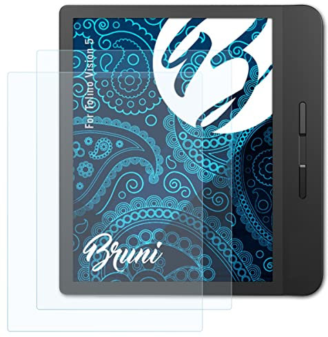 Bruni Schutzfolie kompatibel mit Tolino Vision 5 Folie, glasklare Displayschutzfolie (2X)