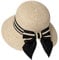 Comhats Womens UPF 50 Floppy Summer Straw Beach Sun Hat Crushable Panama Hats Wide Brim Foldable 60cm Beige L