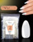By Vixi 600 JEU D’ONGLES MOYEN AMANDE avec LIME À ONGLES, 10 tailles-Extensions de faux ongles express, à couverture complète Opaque, une utilisation professionnelle en salon & domicile