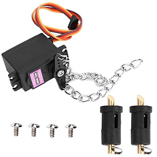 YLLLLY RC SERVO Fernbedienung im Freien Angelköder Boot für FLYTEC 2011-5 Lenkgetriebe Double Warehouse Mute Bait Zubehörkit, Zubehör für Futterboote. (Color : Red)