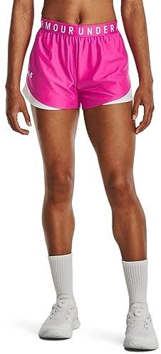 Under Armour Damen Play Up 3.0 Shorts, Rebel Pink, L EU