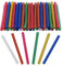 SZXMDKH 50 Pack of Colourful Hot Glitter Glue Sticks 7mm X 100mm Glue Gun Sticks Blue, Green, Silver, Gold, Purple, Red, Pink Fits Most Glue Guns