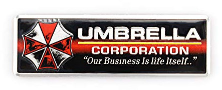 SGW Umbrella Corporation Emblem Dekorative Auto Karosserie Aufkleber Reflektierende Aufkleber für Auto LKW Wand Laptop (Schwarz)