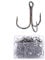 High Carbon Steel Treble Hooks, Size 4/0#, Sharpened Fish Hooks, Freshwater Saltwater Fishing Tackle for Pike, Zander, Perch, Pack of 50