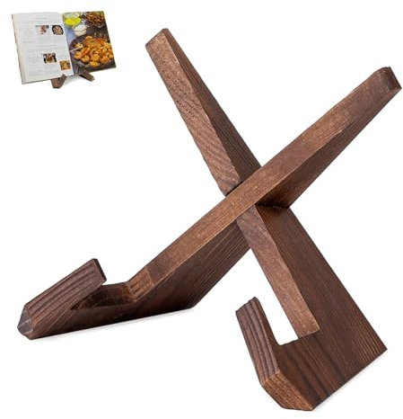 Porta Piatti da Esposizione Supporto per Piatti in Legno Portapiatti Espositore per Ricette per Esporre Piatto Foto Ricetta Libri