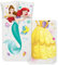 Disney Princess Wende Bettwäsche Suit-Up Arielle und Belle 2 Motive 135 x 200 cm + 80 x 80 cm 100% Baumwolle in Renforcé-Linon-Qualität YKK-Die Arielle die Meerjungfrau Die Schöne und das Biest